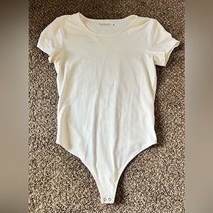 Abercrombie & fitch, white bodysuit, Sz M